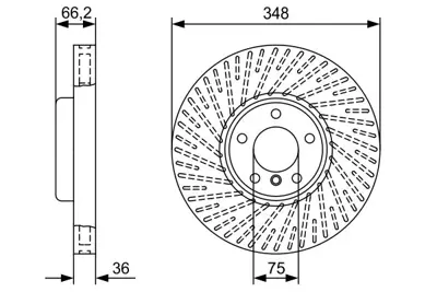 BOSCH 0986479W19 Fren Dıskı Ön 34116785669