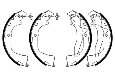 BOSCH 0986487955 El Fren Balatası 2H0698525