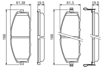 BOSCH 0986494150 Fren Balatası Ön 41060/VB290