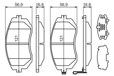 BOSCH 0986494315 Fren Balatası Ön 26296/SA010