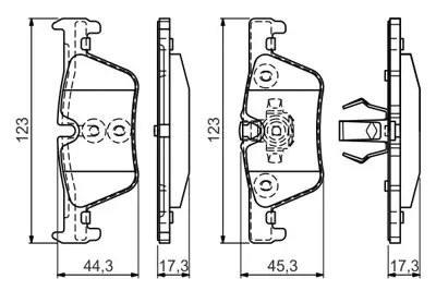 BOSCH 0986494554 Fren Balatası Arka 34216873093