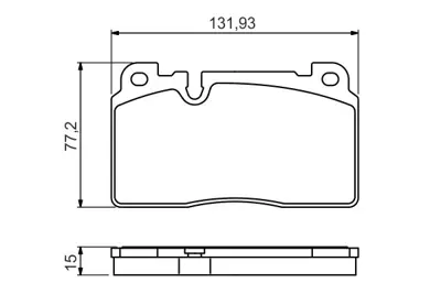 BOSCH 0986494702 Fren Balatası Ön 8R0698151C