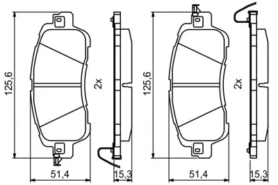 BOSCH 0986494832 Fren Balatası Ön DAY53328ZA