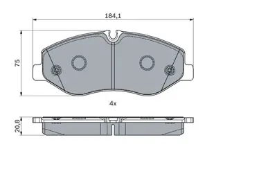 BOSCH 0986494914 Fren Balatası Ön A4474210800