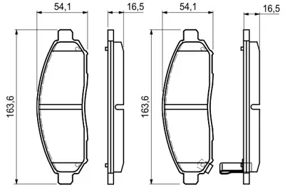 BOSCH 0986494151 Fren Balatası Ön 41060/EB326