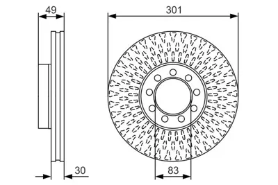 BOSCH 0986479A23 Fren Dıskı Ön 504121723