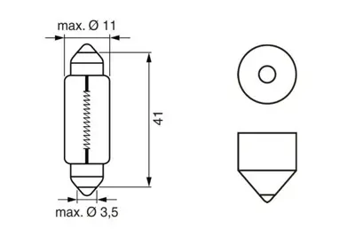 BOSCH 1987302210 Ampulpurelıght12vsof10w10wsv858