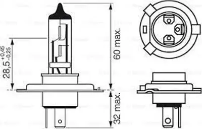 BOSCH 1987301109 Ampül