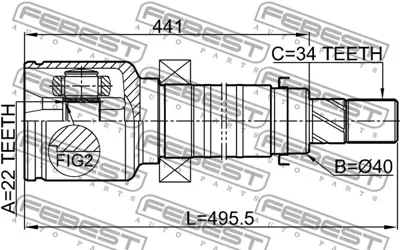 ANKA 2028-0008 AKS KAFASI DIŞ 20280008 FOCUS-III 1.6TDCİ CMAX-II 1.6TDCİ 10->