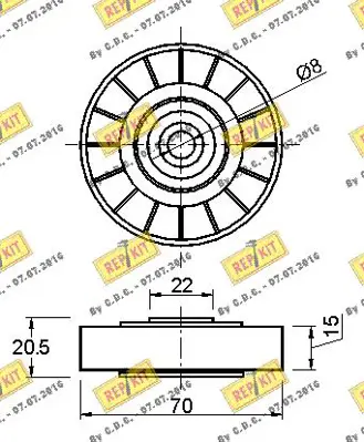 ARA REN414 GERGİ BİLYASI REN414 CLIO KANGO 1.4