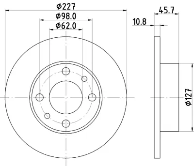 BENDIX 562050 DİSK FREN AYNASI ÖN 562050 M131