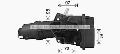 BROM VW5020 YAĞ SOGUTUCUSU KOMPLE GOLF5 6-PASSAT-JETTA-A3-A4-A6 2.0 FSI 2.0 TS