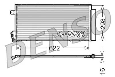 DENSO DCN09018 KLİMA RADYATÖR DCN09018 DOBLO (09-) 1.3 JTD 1.6 JTD 2.0 JTD (KUTUSUZ)