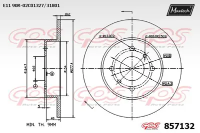 ELITCAR FD26699 DİSK FREN AYNASI ARKA FD26699 PRIMERA