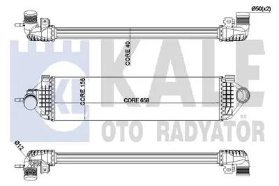 KALE 344915 TURBO RADYATÖRÜ 344915 FOCUS-III CMAX KUGA TRANSİT CONNECT 13-> 1.6 SIGMA GDTI 1
