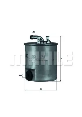 MAHLE KL174 MAZOT FİLTRESİ KL174 SPRINTER VITO 108-110-112 CDI 2.2 (99-) VANEO