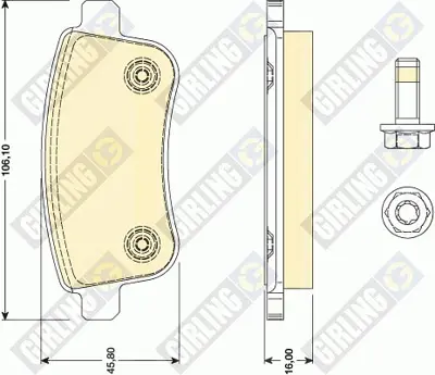 MAIS 440603558R DİSK BALATA ARKA 440603558R MEGANE III FLUENCE (OTOMATİK)
