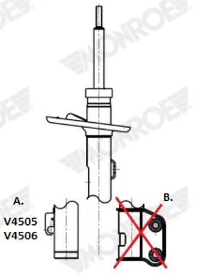 MONROE V4505 AMORTİSÖR ÖN V4505 T5 / T6 (03-)