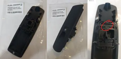 OEM 809600004R CAM ANAHTARI ÖN SAĞ 809600004R 809600750R FLUENCE (ÇERÇEVELİ TEKLİ SİYAH)