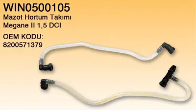 WINTECH 0500105 YAKIT MAZOT BORUSU 0500105 MEGANE-II 1.5 K9K KANGO