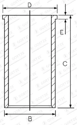 FEDERAL-MOGUL MOTORPARTS 14-023470.00 Gömlek 14/023470.00