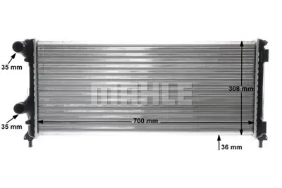 BEHR CR 1448 000S Su Radyatörü CR/1448/000S