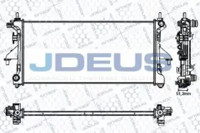 JDEUS RA0111210 Radyatör Ra0111210 Ducato (06-) 2.2 3.0 Jtd Klimalı 1330Q2, 1330Q3, 1330S3, 1330Z4, 133300000, 1340359080, 13425880, 1342588080, 1342688080, 1349196080