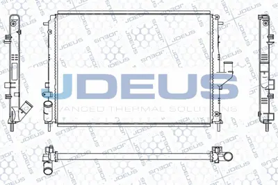 JDEUS M-0231050 Radyatör Ra0231050 Duster (10-) Logan (06-) 1.5 Dcı Klimalı 214100598R, 8200582026, 214101752R, 2140000Q2L, 2140000Q1K, 214104AA1A, 1093115, 8MK376787651, 637613, 214815057R