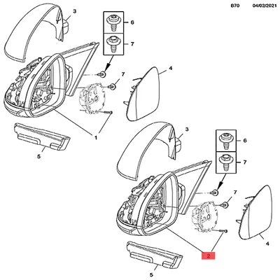 MARGO 1900048 Sol Elektrikli Katlanır Ayna 13268765, 13329083, 1428473, 6428290