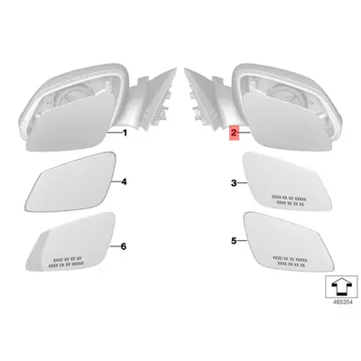 BMW 51167285000 Sağ Ayna Camı 51167285000