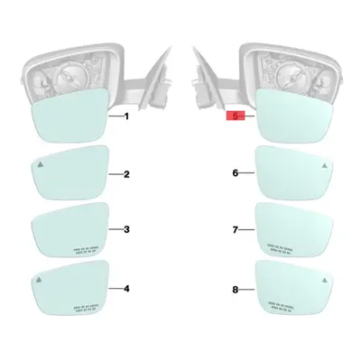 BMW 51167955144 Sağ Ayna Camı BMW/51167955144