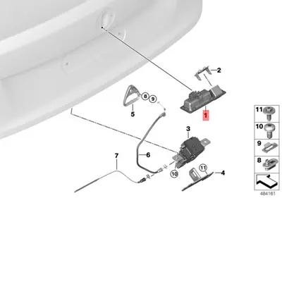BMW 51247463161 Bagaj Açma Kolu 51247463161