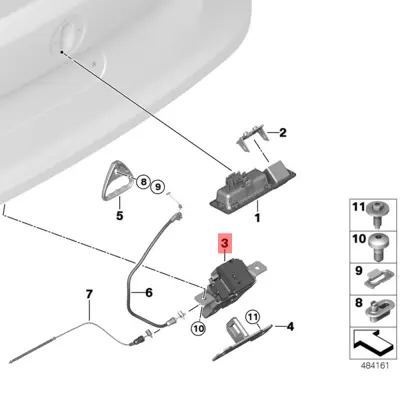 BMW 51247304559 Bagaj Kilidi 51247304559