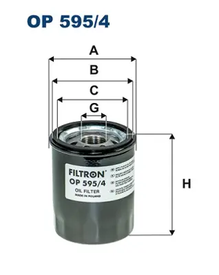FILTRON OP 595/4 Yag Fıltresı 15208/AA160