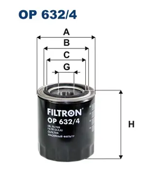 FILTRON OP 632/4 Yag Fıltresı 2630042040, 2630042030, 2630042060, 263104A000, 263104A010, 263304X000, 263304A000, 263304A001, K55114302, OK55114302