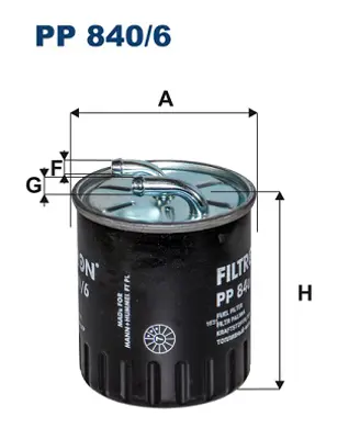 FILTRON PP 840/6 Yakıt Fıltresı A6460920001, A6460920301, A6460920501, 6460920001, 6460920301, 6460920501, MR597635, 4544700090, A4544700090, K05174056AA