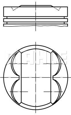 FEDERAL-MOGUL MOTORPARTS 87-70747 STD Pıston+segman 5896110