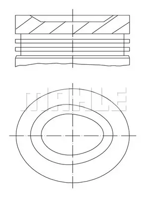 FEDERAL-MOGUL MOTORPARTS 87-71132 STD Pıston+segman 2341024110
