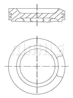 FEDERAL-MOGUL MOTORPARTS 87-72202 STD Pıston+segman 06A107065J