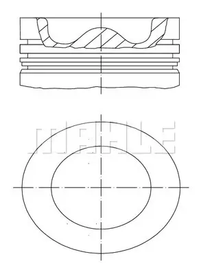 FEDERAL-MOGUL MOTORPARTS 87-72507 050 Pıston+segman 04B107065F