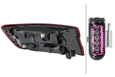 HELLA 2SD 012 246-181 Stop Lambası Dıs Sag 8W5945092G, 8W5945092E