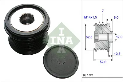 INA 535 0209 10 Alternatör Kasnagı 27415/0W130