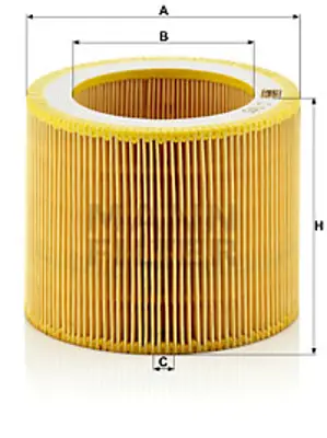 MANN FILTER C 1140 Hava Fıltresı 9891311, A0009891311, 24003664
