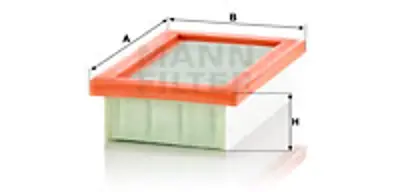 MANN FILTER C 22 033/1 Hava Fıltresı 2810940000, A2810940000, A2810900901, 165462683R, 165469377R, 2810900901, 16546283R, 165003255R, A165462683R