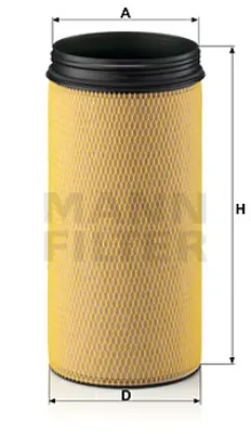 MANN FILTER CF 1940 Hava Fıltresı 21115501, 23294956, 21115483, 21115483S1, 21115501S1, 21243188, 21243188S1, 21834205, 21834205S1, VOE21115501