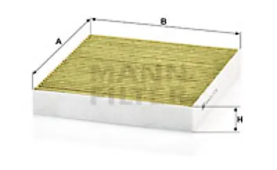 MANN FILTER FP 2141 Polen Fıltresı 7803A109, 7803A112, 1609998680, 6447ZX, 6479E9, 6447ZY, K6000606985, 6000606985, F7803A004, TS200001