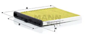 MANN FILTER FP 24 009 Polen Fıltresı KD4561J6X, KD4561J6X9A, K015V9030, K015V9030A, K031V9030, KD4561J6XC, TK4861J6X, KD4761J6X, KR1161J6X, MP111KD45