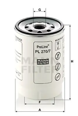 MANN FILTER PL 270/7 x Yakit Filtresi 4812159481