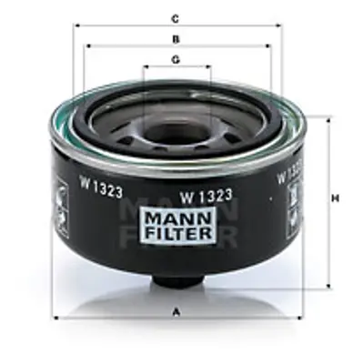 MANN FILTER W 1323 Yag Fıltresı 062115561A