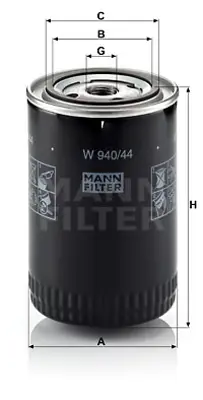 MANN FILTER W 940/44 Yag Fıltresı 028115561E